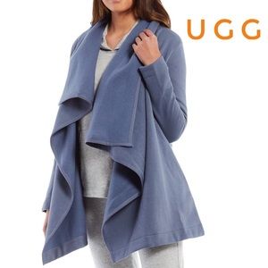 Nwt new UGG JANNI FLEECE BLANKET CARDIGAN SHORT M /color: Cyclone